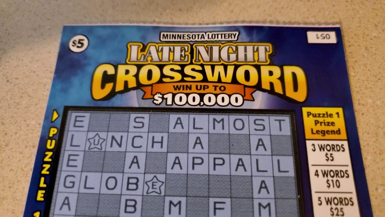 Late Night Crossword $5 Minnesota Lottery YouTube Late Night Crossword $5 Minnesota Lottery YouTube