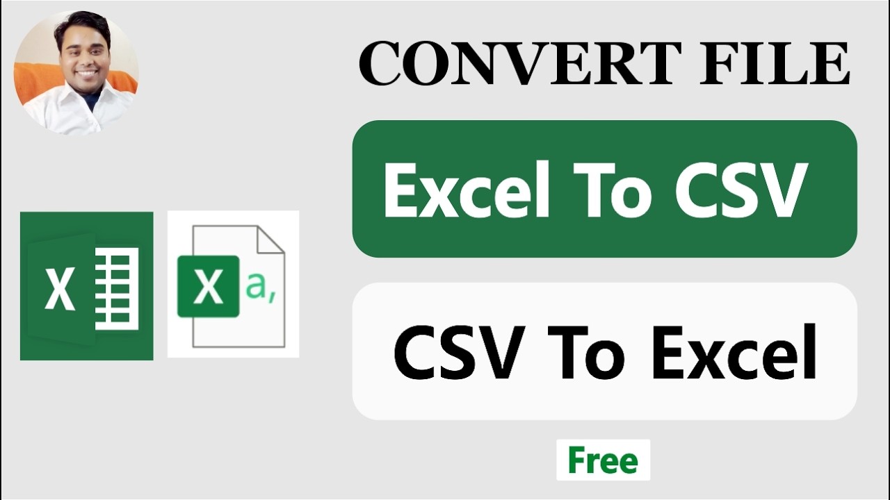 Convert Excel File To CSV File | Convert CSV File To Excel File - YouTube