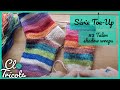 Chaussettes Toe-Up - Leçon 3 - Talons à rangs raccourcis