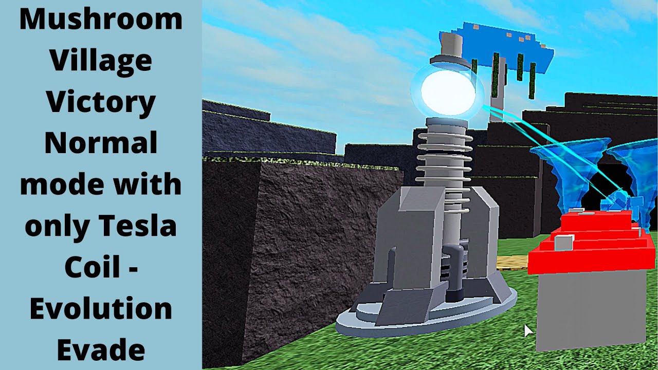 Mushroom Village Victory Normal mode with only Tesla Coil Evolution