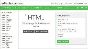Знакомство с онлайновой школой w3schools. Язык HTML.