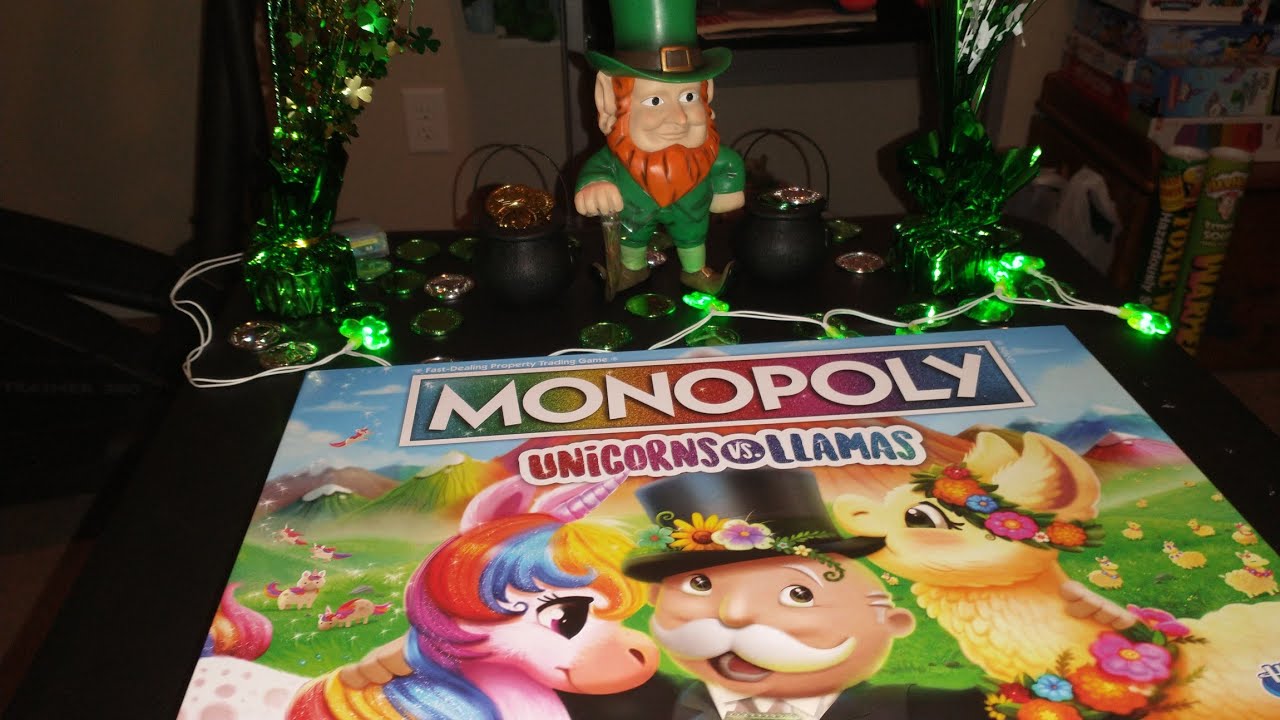 Llamas Board Game for sale online Monopoly E8760000 Unicorns Vs