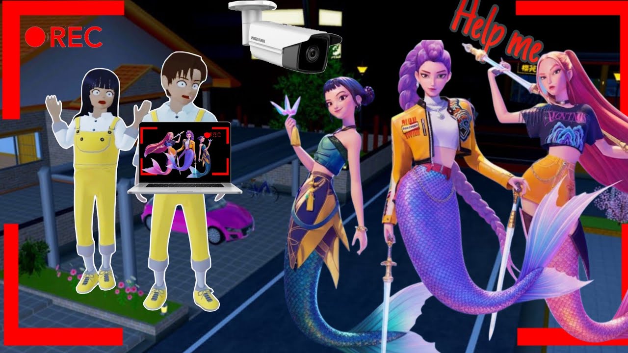 ЮТА МИО ПАНИК Записано с камер видеонаблюдения РУСАЛКА РУМИ МИРА ЗОИ KPOP DEMON HUNTER🔥| ШКОЛЬНЫЙ...