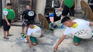 Bottle Stand Challenge Bottle Stand And Balloon Press Funny Challenge