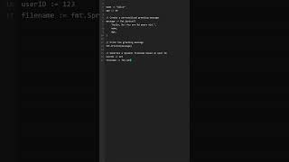 Golang Tip: String formatting with Sprintf #coding #programming #golang