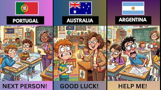 When a Lazy Student Is Asked to Give a Presentation! 😂 | 24 Countries React