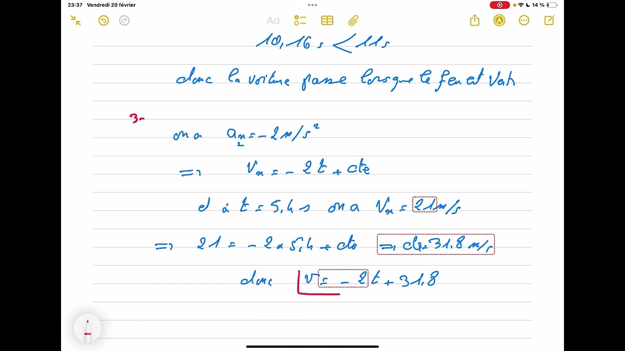 cinematique exercice 3
