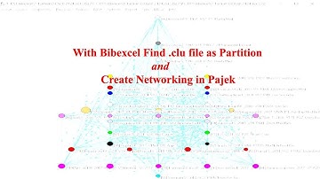 With Bibexcel find clu file as Partition and Create Networking in Pajek