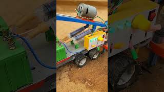 DIY Tractor Mini Borewell Drilling Machine | Hydraulic Powered | Motor Water Pump | Science Project