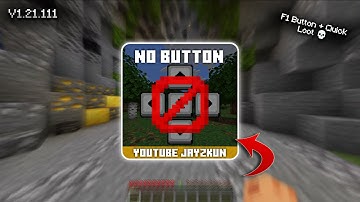 Button Hider Mod For MCPE 1.21+ | F1 Button + Quick Craft Features ✨