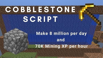 Hypixel Cobblestone Script and Mining XP Showcase (Earn 8 mil/day and 70K Mining XP/hour)