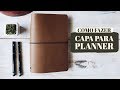 Como fazer capa para planner ou bullet journal com elásticos - estilo midori