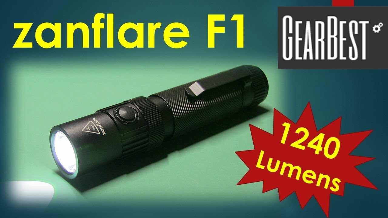 1240 Lumen zanflare F1 Flashlight by GearBest