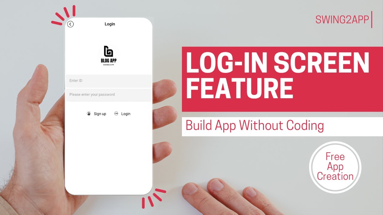 Add App Login Screen | Swing2App Tutorial | No Code |
