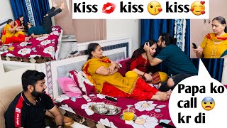 Kissing prank on wife Gone Extremely wrong || Prank on wife in India @kartikeysmarriedlyf