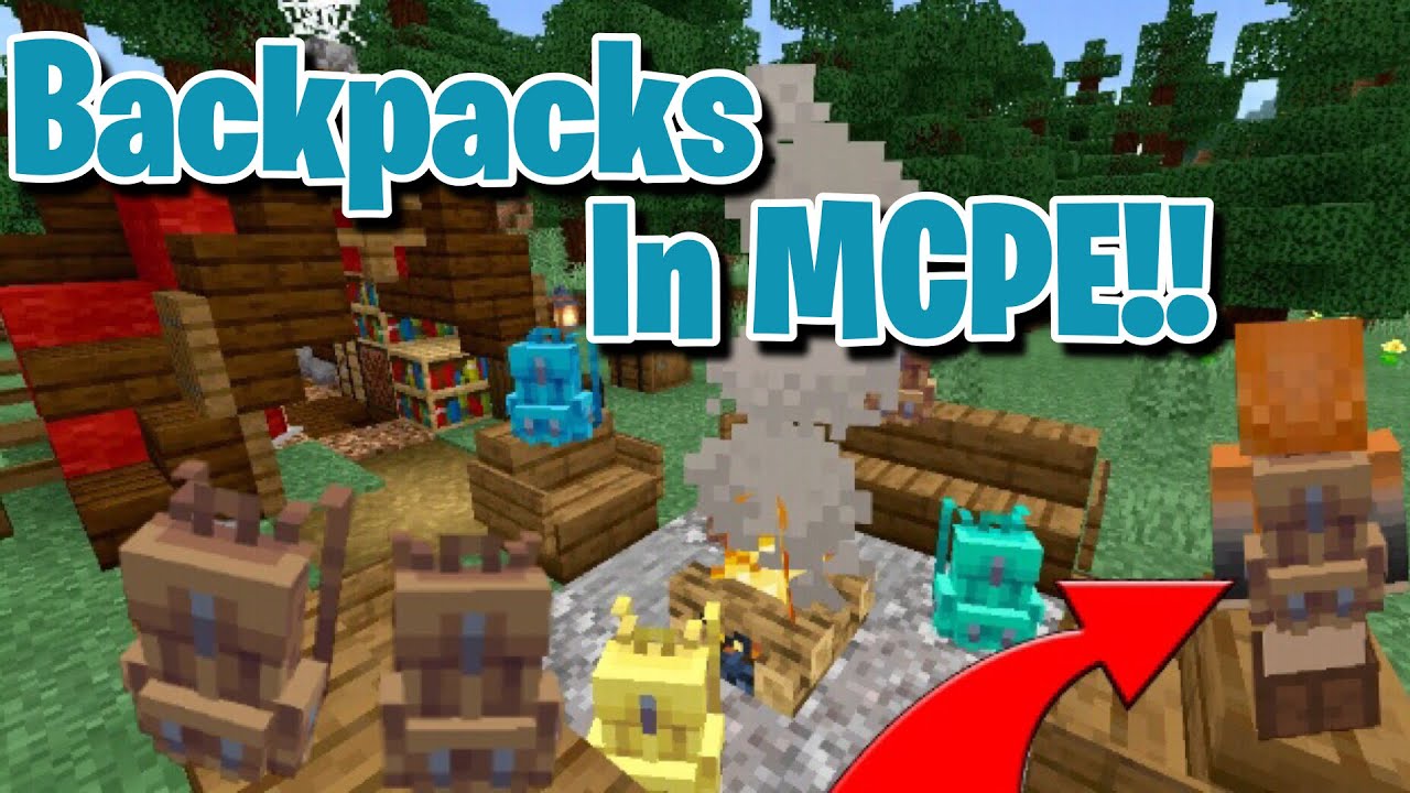 How to get Backpacks in MCPE Backpack Addon YouTube