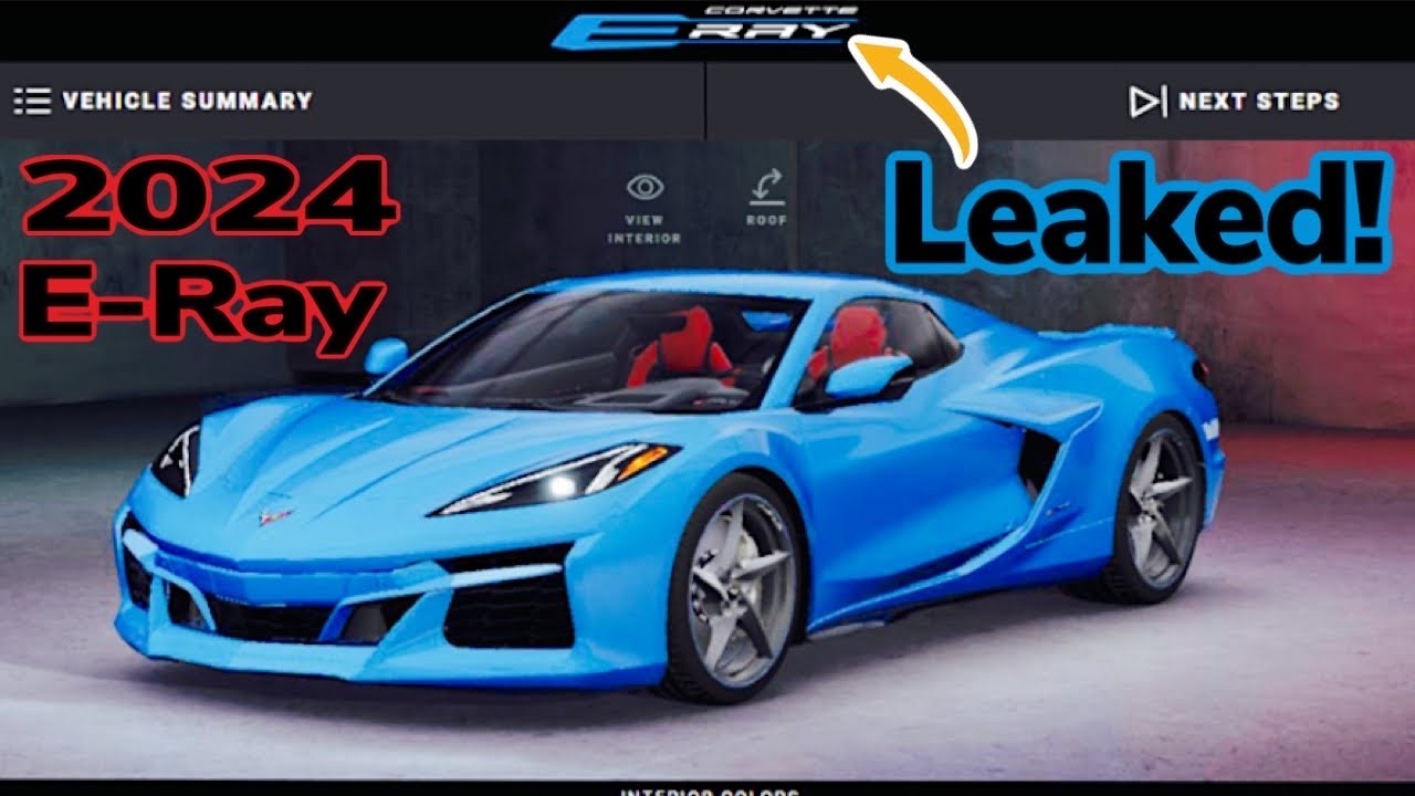 BREAKING! Chevrolet LEAKS 2024 Corvette C8 ERay on the Visualizer