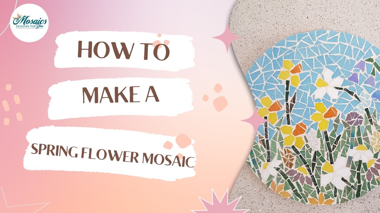How to make a spring flower mosaic - YouTube