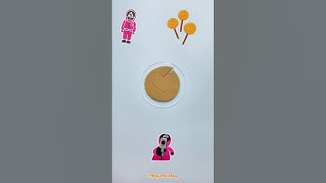 Making Squid Game Dalgona Candy Clay 🍬🦑 DIY Clay Challenge #diyclay   #oddlysatisfying #squidgame2