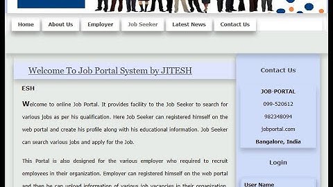 online Job Portal Master PHP, CSS, JavaScript with Source Code