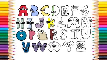 Alphabet lore coloring page / Elektromania - Summersong 2018 [NCS]