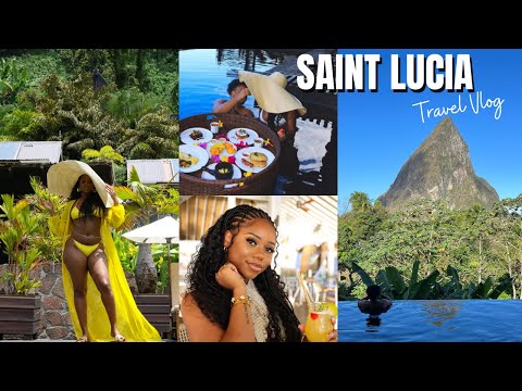 SAINT LUCIA TRAVEL VLOG!  WATERFALLS + VOLCANO TOUR + NATURE HIKES + MORE | CHEV B VLOGS.