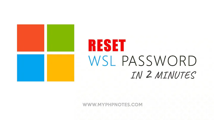 Reset Forgotten WSL Password in 2 minutes