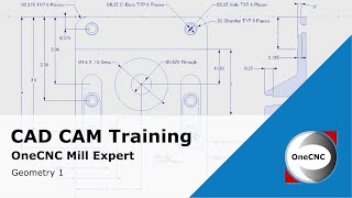 Creating a Part with Hybrid Modeling | OneCNC Mill Expert Training - Geometry Training 1