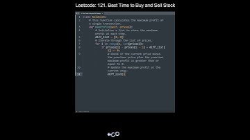Leetcode 121. Best Time to Buy and Sell Stock in Python | Python Leetcode | Python Coding Tutorial