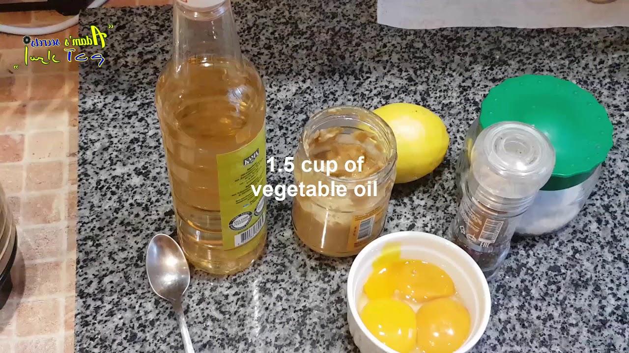 How To Make Mayonnaise egg Yolks مايونيز بصفار البيض البلدي YouTube