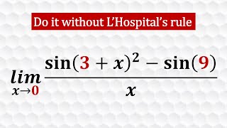 Limit using the definition of the derivative at a given point