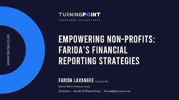 Empowering Non-Profits: Farida’s Financial Reporting Strategies