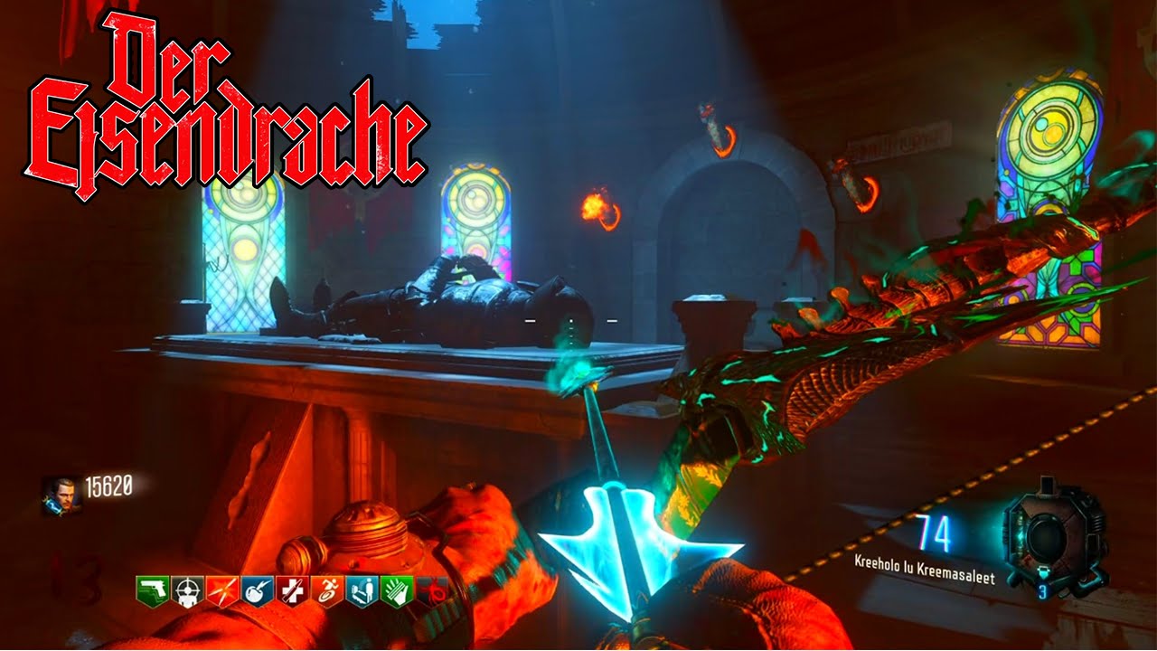 Black ops 3 zombies "Der eisendrache" all 4 upgraded bows easter ...