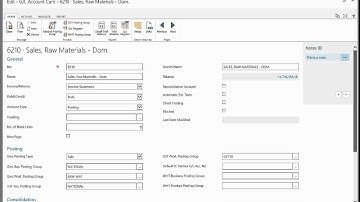 General Ledger Account Card Overview