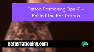 Positioning Help For Tattooing #1  How To Position Yourself For A Behind The Ear Tattoo.