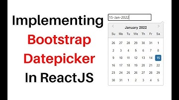 ReactJS datepicker bootstrap class component
