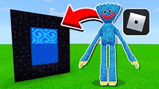 How To Make a Portal to POPPY PLAYTIME ROBLOX Dimension in Minecraft PE (Huggy Wuggy Roblox Portal)