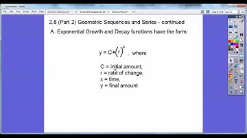 Geometric Sequences and Series - Lesson 2.8 (Part 2)