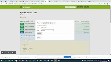 Swagger ui with oAuth2