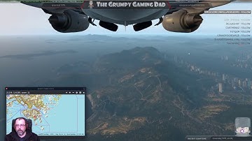 X Plane 11 - The old Hong Kong Kai Tak approach - no navaids!