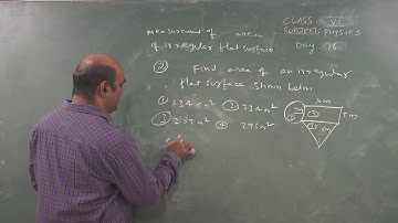 NARAYANA SCHOOLS OLYMPIAD VI PHYSICS MEASUREMENT OF AREA OF IRREGULAR FLAT SURFACE