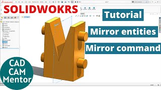 Famous how to use mirror command in solidworks | solidworks tutorial for beginner Wealth