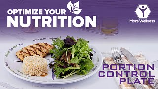 10" Portion Control Plate for Healthy Eating - MyPlate Proven Method for Balanced Meal Building