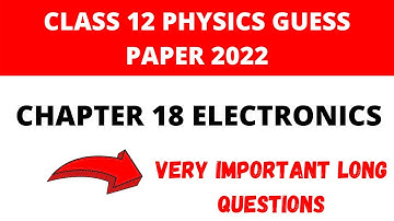 2nd Year Physics Guess Paper 2022|12th Class Physics Guess Paper 2022|Class 12th Guess Paper New2022