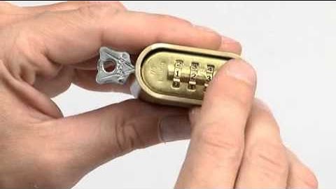 Operating the Master Lock high security combination locks