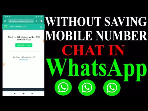 How to Chat or Send Messages on WhatsApp without Saving Number.