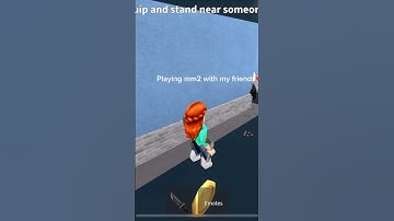 Me playing mm2 in my friends private server! #murderround#mm2#roblox￼