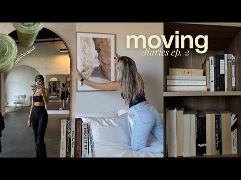 moving diaries ep. 2: weekly reset, decorating, organizing & monthly reading wrap up