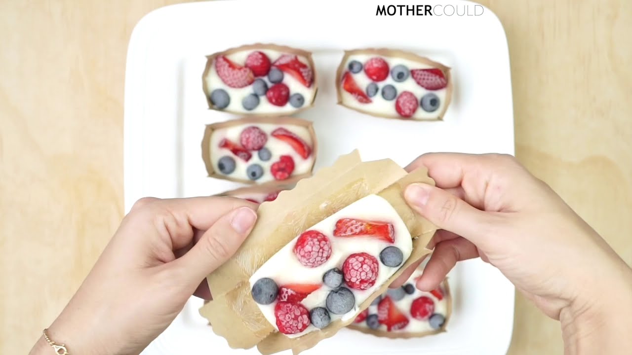 Healthy Snacks for Kids: Frozen Yogurt Cups Recipe 🍓 