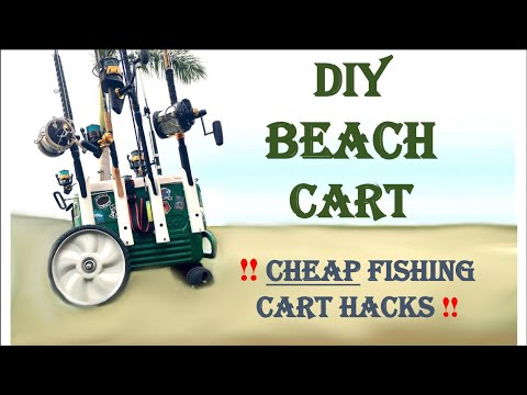 DIY Beach Cart- (How to Make a Cheap Modified Fishing Cart/Cooler